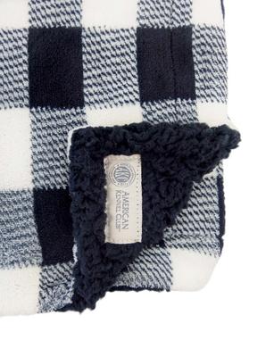 Show full view: American Kennel Club AKC Dog & Cat Blanket, Black Buffalo Check slide 4 of 5