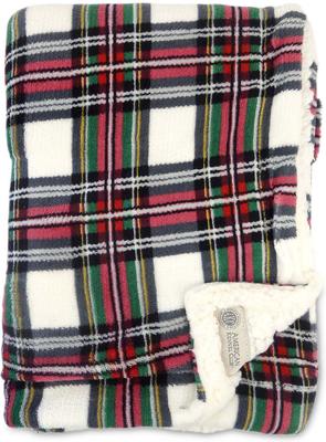 Show full view: American Kennel Club AKC Dog & Cat Blanket, Red & Green Plaid slide 3 of 9