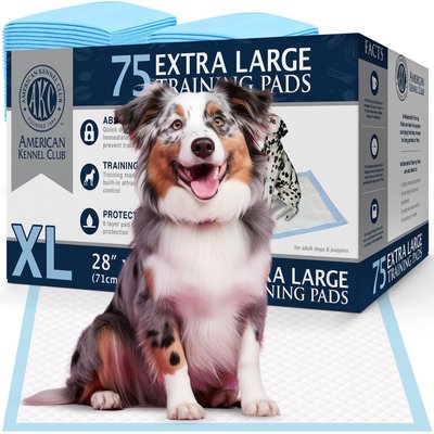 American Kennel Club American Kennel Club AKC Dog Training Pads, 28 x 34-in, 75 count, Fresh Scented