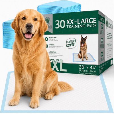 American Kennel Club American Kennel Club AKC Dog Training Pads, 28 x 44-in, 30 count, Fresh Scented