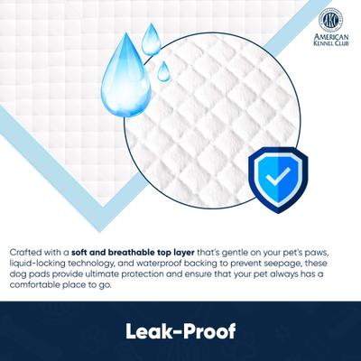 Show full view: American Kennel Club AKC Dog Training Pads, 28 x 44-in, 50 count, Fresh Scented slide 6 of 9
