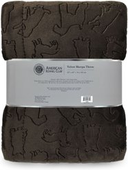 American Kennel Club AKC Embossed Dog & Cat Blanket, Brown slide 2 of 2