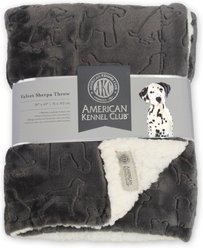 American Kennel Club AKC Embossed Dog & Cat Blanket, Gray slide 2 of 3