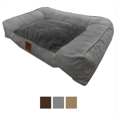 Show full view: American Kennel Club AKC Extra Large Memory Foam Pillow Dog Bed with Removable Cover, Gray slide 3 of 6