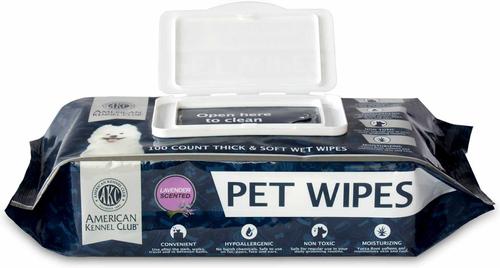 Show full view: American Kennel Club AKC Lavender Scent Dog Wipes, 100 count slide 7 of 7