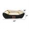 Show in main carousel: American Kennel Club AKC Self-Heating Bolster Cat & Dog Bed, Black, 22-in slide 2 of 4