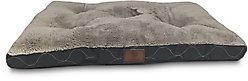 American Kennel Club AKC Tufted Circle Stitches Dog Crate Mat, Gray, 36-in