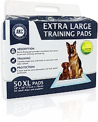American Kennel Club Extra Large Dog Training Pads, 28 x 30-in, 50 count, Fresh Cut Grass Scented