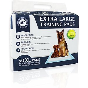 American Kennel Club Extra Large Dog Training Pads, 28 x 30-in, 50 count, Fresh Cut Grass Scented