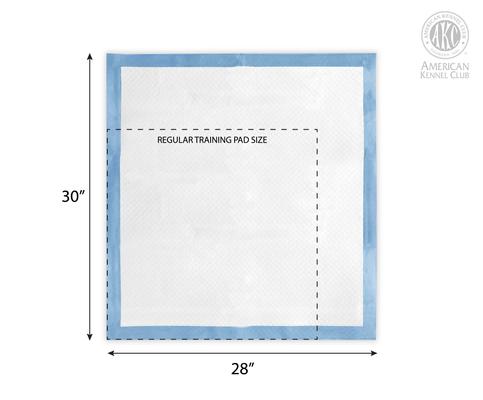 Show full view: American Kennel Club Extra Large Dog Training Pads, 28 x 30-in, 50 count, Fresh Cut Grass Scented slide 3 of 6