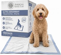 American Kennel Club Dog Training Pads, 22 x 22-in, 150 count, Fresh Scented