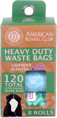 Show full view: American Kennel Club Paw Pattern Dog Waste Bag, 120 count, Lavender Scent slide 3 of 4