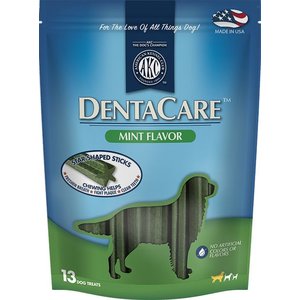 American Kennel Club Treats AKC Dentacare Mint Flavor Dental Dog Treats, 13 count, Large