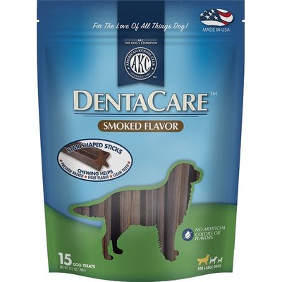American Kennel Club Treats American Kennel Club Treats AKC Dentacare Smoked Flavor Dental Dog Treats, Large, 15 count