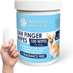 American Kennel Club Unscented Deodorizes & Soothes Ear Cleaning Dog Grooming Wipes, 100 count slide 2 of 7