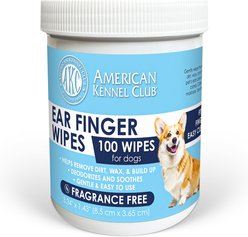 American Kennel Club Unscented Deodorizes & Soothes Ear Cleaning Dog Grooming Wipes, 100 count slide 1 of 7
