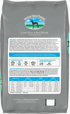 Show full view: American Natural Premium Chicken-Free Lamb & Rice Dry Dog Food, 12-lb bag slide 3 of 10