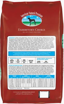 Show full view: American Natural Premium Exhibitor's Choice Dry Dog Food, 12-lb bag slide 3 of 7