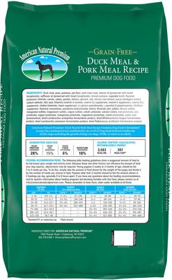 Show full view: American Natural Premium Grain-Free Duck Meal & Pork Meal Recipe Dry Dog Food, 26-lb bag slide 3 of 5