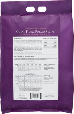 Show full view: American Natural Premium Grain-Free Ocean Fish Meal & Potato Recipe Dry Dog Food, 12-lb bag slide 3 of 8