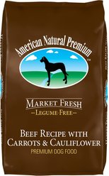 American Natural Premium Market Fresh Beef Recipe with Carrots & Cauliflower Dry Dog Food, 4-lb bag
