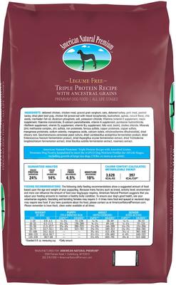 Show full view: American Natural Premium Market Fresh Chicken Recipe with Ancestral Grains Dry Dog Food, 30-lb bag slide 3 of 6