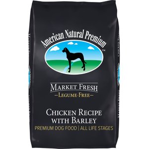 American Natural Premium Market Fresh Legume Free Chicken Recipe with Barley Dog Dry Food, 4-lb bag