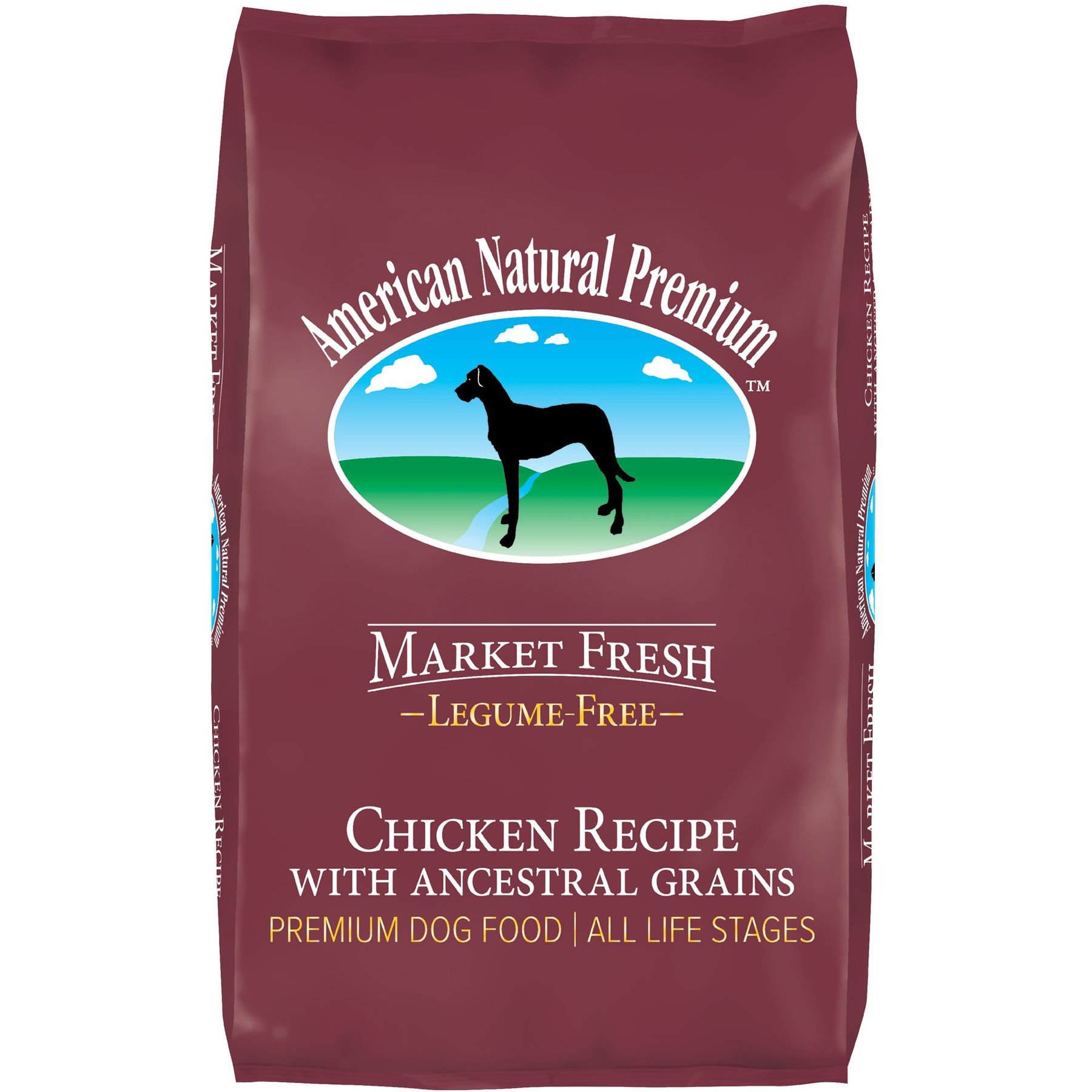 American Natural Premium Triple Protein Recipe with Ancestral Grains Legume-Free Premium Dry Dog Food, 12-lb bag
