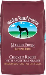 American Natural Premium Triple Protein Recipe with Ancestral Grains Legume-Free Premium Dry Dog Food, 4-lb bag