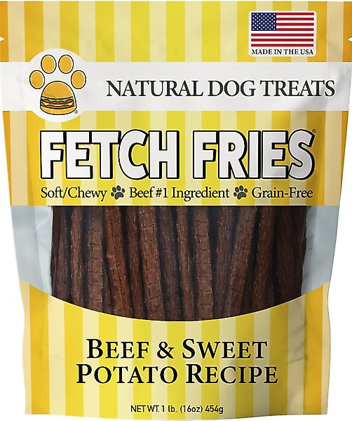 Show full view: American Pet Food Fetch Fries Beef & Sweet Potato Dog Treats, 16-oz bag slide 1 of 9