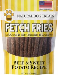American Pet Food Fetch Fries Beef & Sweet Potato Dog Treats, 5-oz bag
