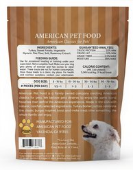 American Pet Food Turkey Barker Turkey & Sweet Potato Grain-Free Jerky Dog Treats, 5-oz bag slide 2 of 7