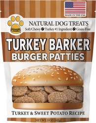American Pet Food Turkey Barker Turkey & Sweet Potato Grain-Free Jerky Dog Treats, 5-oz bag