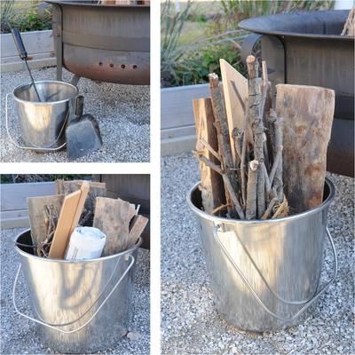 Show full view: AmeriHome Assorted Stainless Steel Bucket Set slide 7 of 7