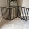 Show in main carousel: AmeriHome Freestanding 3-Panel Folding Wood Dog Gate, Brown slide 3 of 5