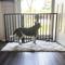 Show in main carousel: AmeriHome Freestanding 3-Panel Folding Wood Dog Gate, Brown slide 4 of 5