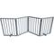 Show in main carousel: AmeriHome Freestanding 4-Panel Folding Wood Dog Gate, Gray slide 1 of 4