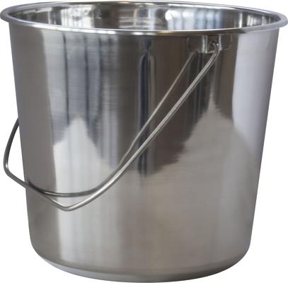 Show full view: AmeriHome Stainless Steel Bucket Set, 3 count, Large slide 2 of 5