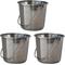 Show in main carousel: AmeriHome Stainless Steel Bucket Set, 3 count, Small slide 1 of 5