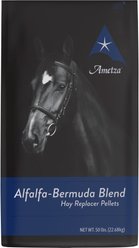 Ametza Alfalfa-Bermuda Blend Hay Replacer Pellets All-Natural Farm Animal & Horse Forage, 50-lb bag