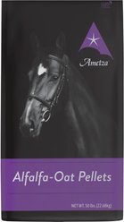 Ametza Alfalfa-Oats Hay Replacer Pellets All-Natural Farm Animal & Horse Forage, 50-lb bag