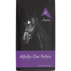 Ametza Alfalfa-Oats Hay Replacer Pellets All-Natural Farm Animal & Horse Forage, 50-lb bag