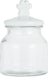 Show full view: Amici Pet Cosmopawliton Glass Dog Treat Jar, White slide 2 of 2