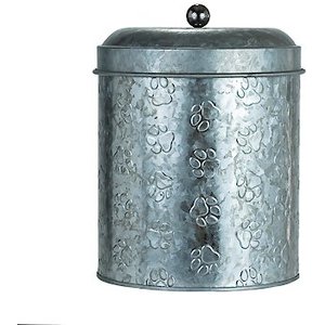 Amici Pet Retro Galvanized Dog Treat Canister