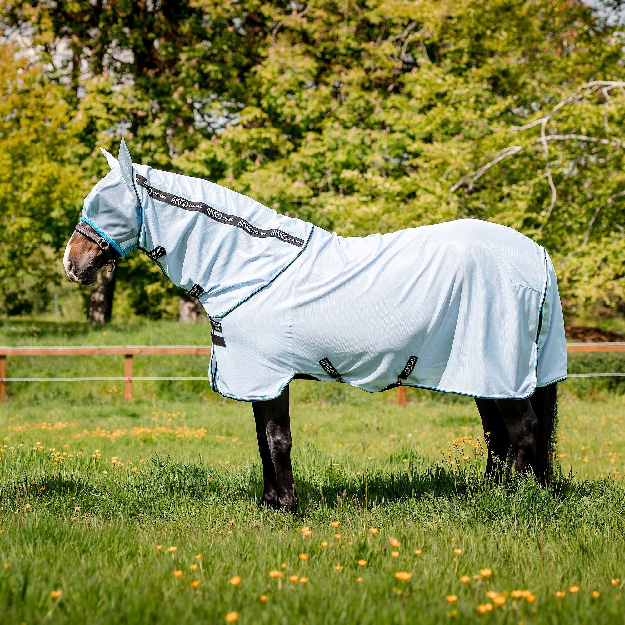 Bug Rug Horse Fly Sheet, Azure Blue