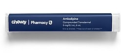 Amlodipine Compounded Transdermal Cream, 5 mg/0.1 mL, 6 mL for Veterinary use (2 clicks=0.1 mL)