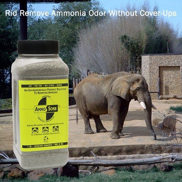 AmmoSorb Natural Ammonia Small Animal Odor Elimination Granules, 2-lb bottle