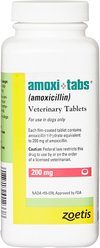 Amoxi-Tabs (Amoxicillin) Tablets for Dogs & Cats, 200-mg, 120 tablets