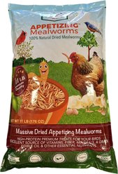 Amzey Appetizing Mealworms Wild Poultry Treats, 11-lb bag