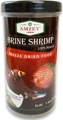 Amzey Brine Shrimp Freeze-Dried Fish Food, 1.4-oz jar